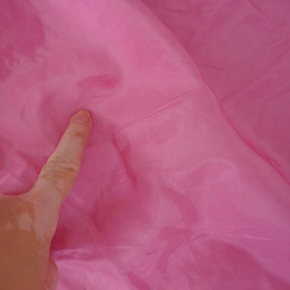 Vintage Bridal Originals Pink Bridesmaid 80's Prom Midi Short Sleeve Dress 10 - Picture 5 of 14